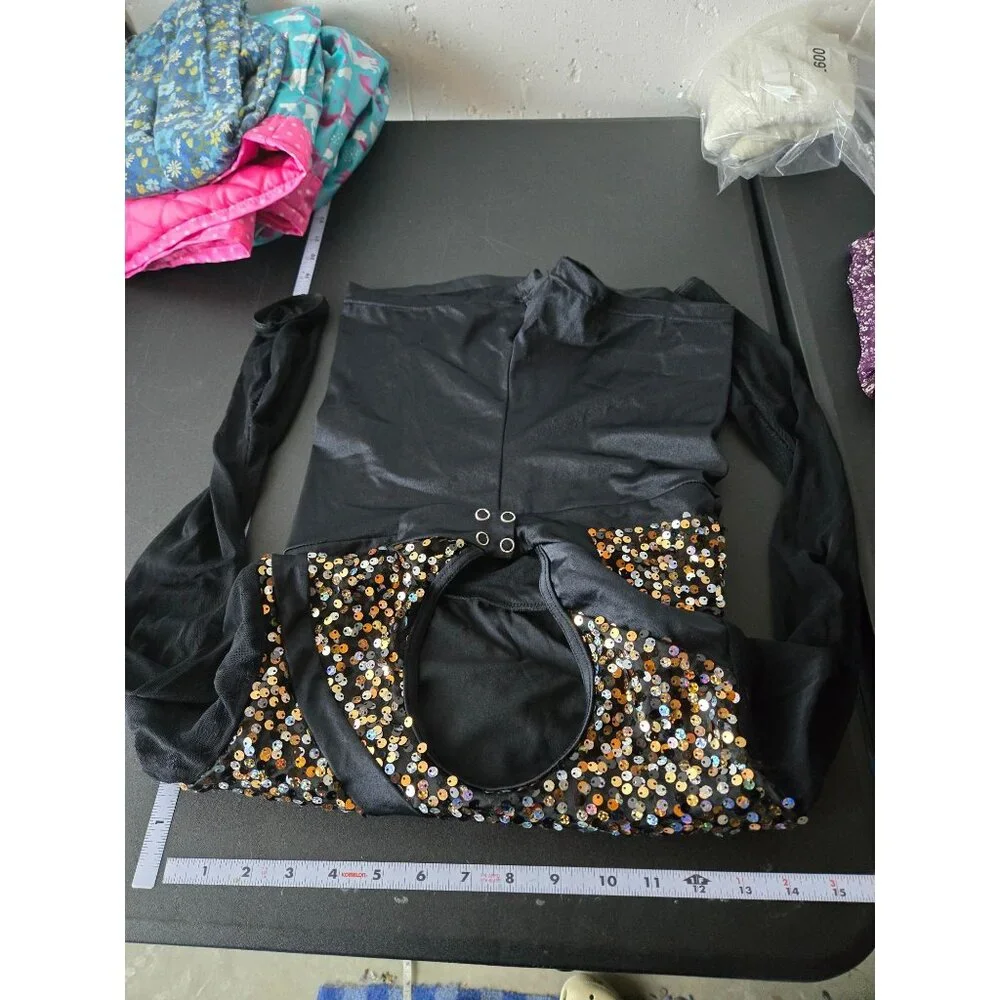 Weissman Ain't Nothing Wrong With‎ That Sequin Biketard Dance Costume Size LC